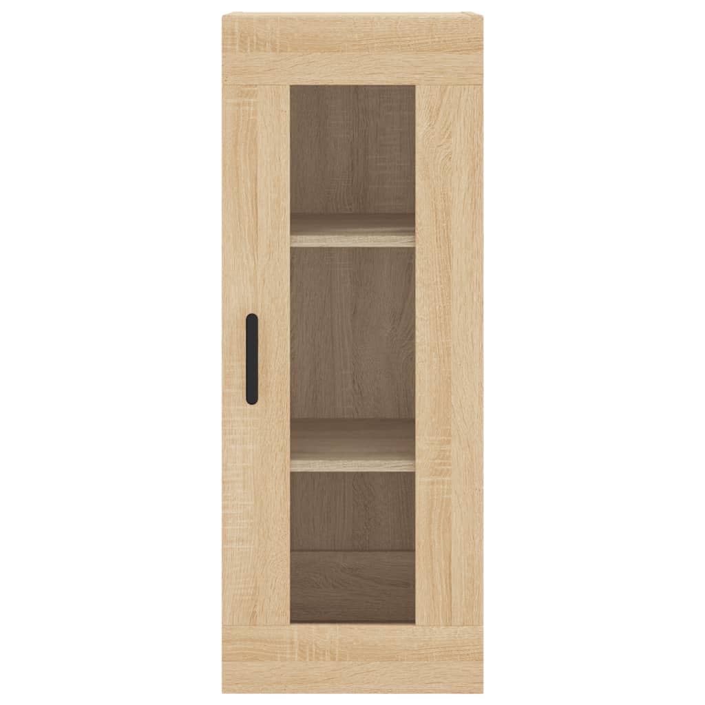 Hoge Kast 34,5X34X180 Cm Bewerkt Hout Kleurig Sonoma eiken