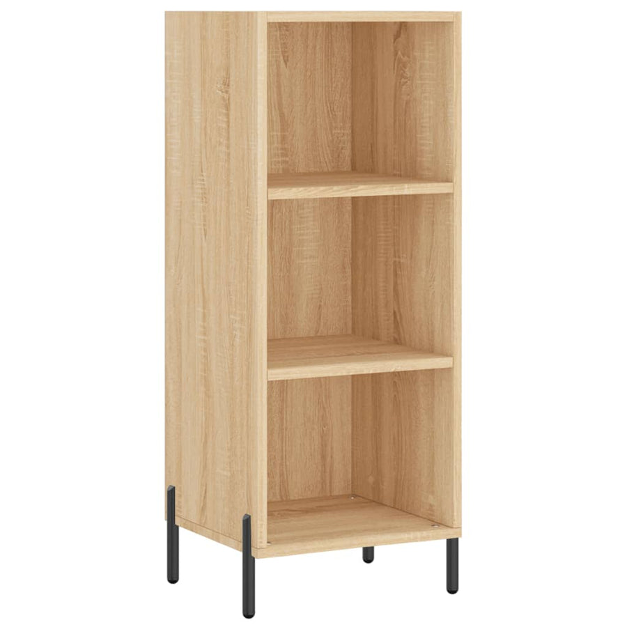 Hoge Kast 34,5X34X180 Cm Bewerkt Hout Kleurig Sonoma eiken