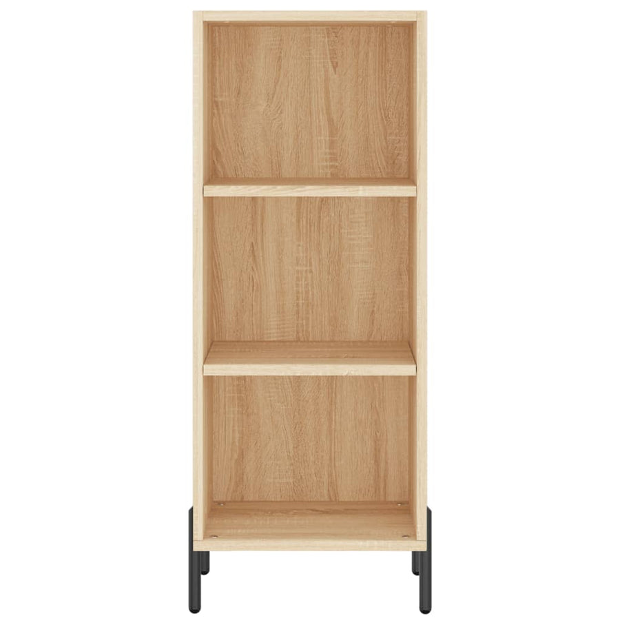 Hoge Kast 34,5X34X180 Cm Bewerkt Hout Kleurig Sonoma eiken
