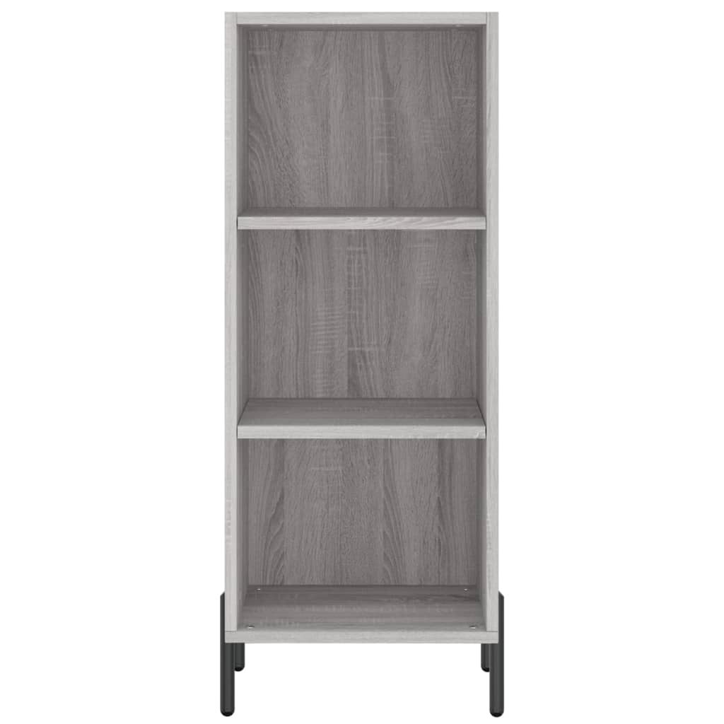 Hoge Kast 34,5X34X180 Cm Bewerkt Hout Grijs Sonoma Eikenkleurig