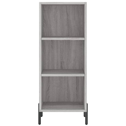 Hoge Kast 34,5X34X180 Cm Bewerkt Hout Grijs Sonoma Eikenkleurig