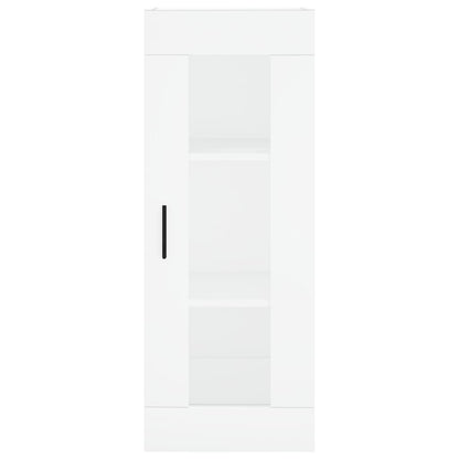 Hoge Kast 34,5X34X180 Cm Bewerkt Hout Wit