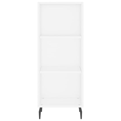 Hoge Kast 34,5X34X180 Cm Bewerkt Hout Wit