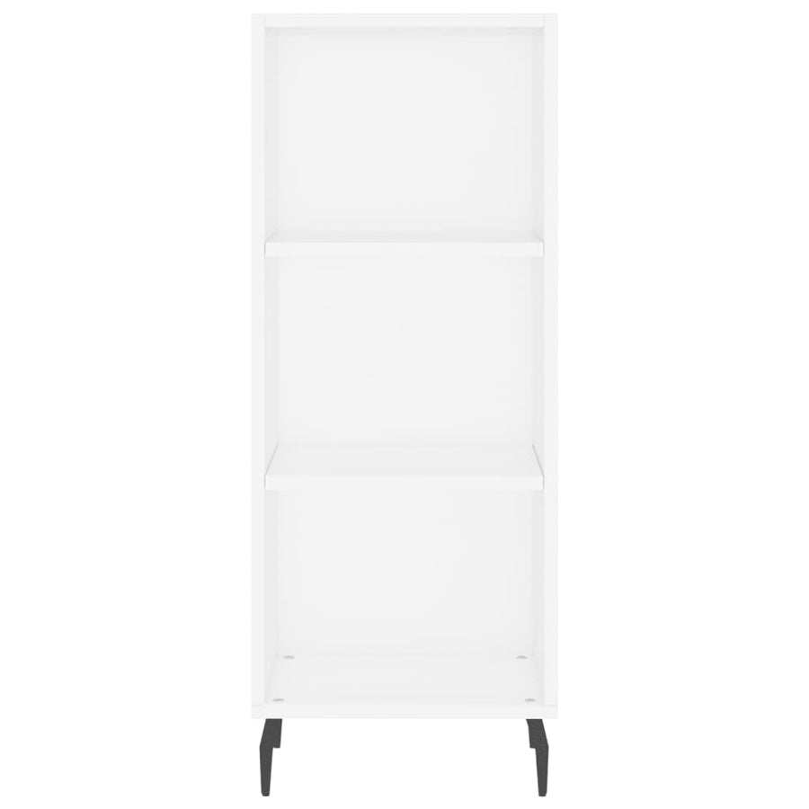 Hoge Kast 34,5X34X180 Cm Bewerkt Hout Wit