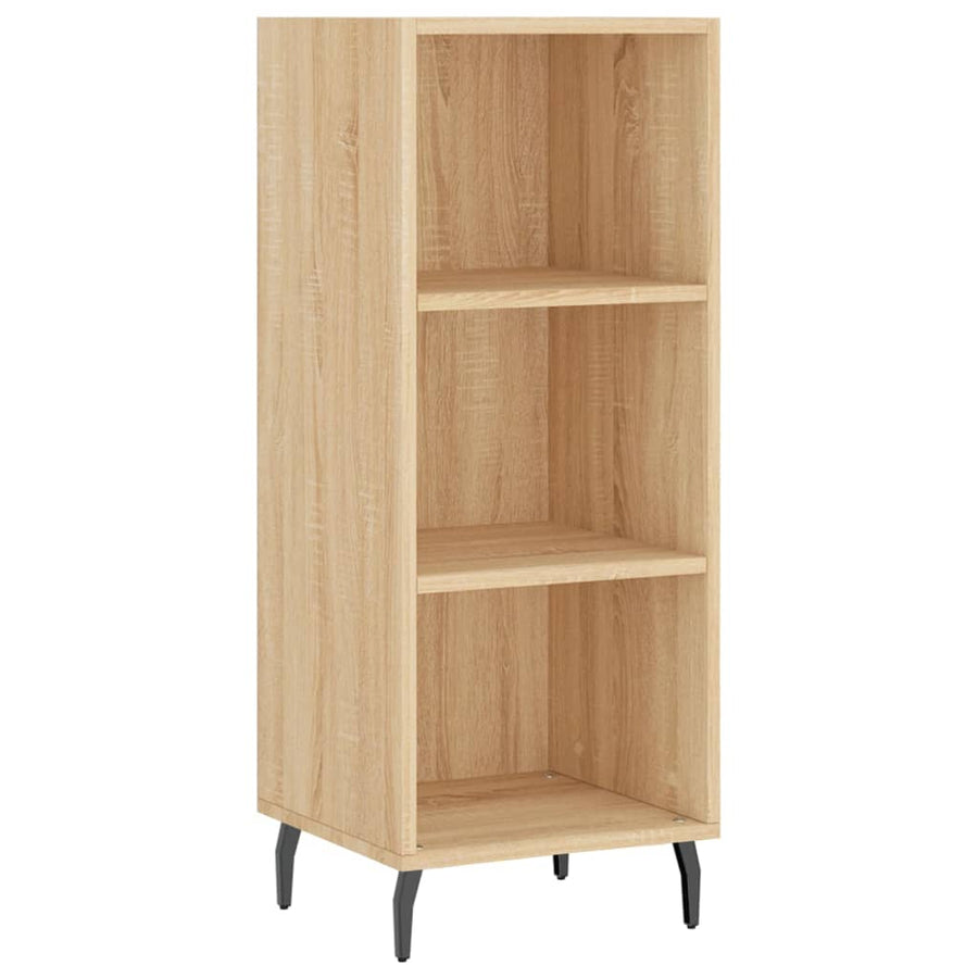 Hoge Kast 34,5X34X180 Cm Bewerkt Hout Kleurig Sonoma eiken