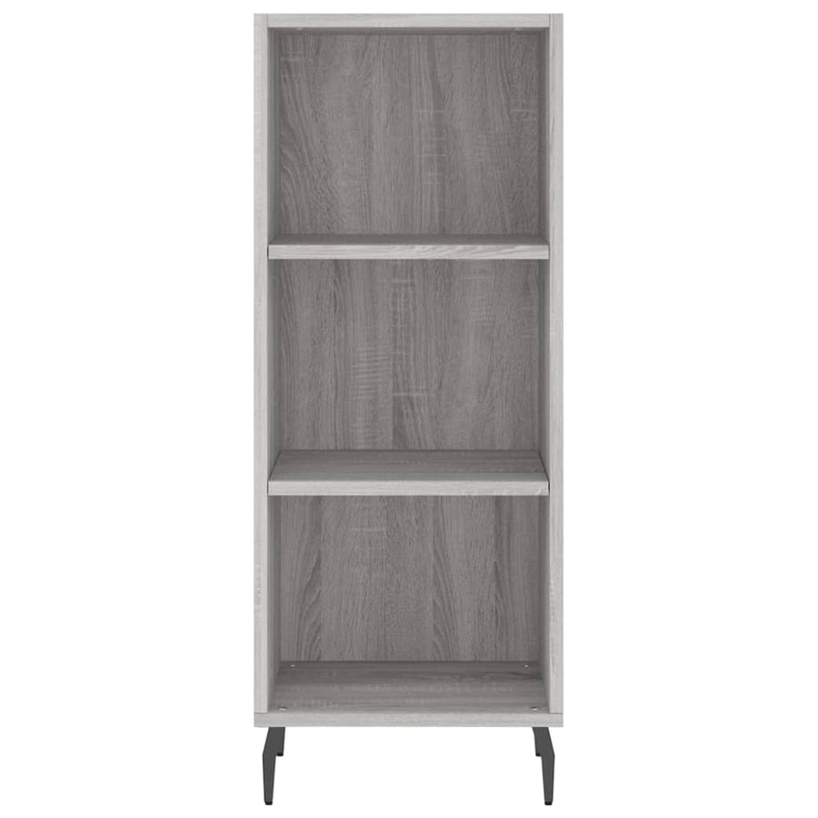 Hoge Kast 34,5X34X180 Cm Bewerkt Hout Grijs Sonoma Eikenkleurig