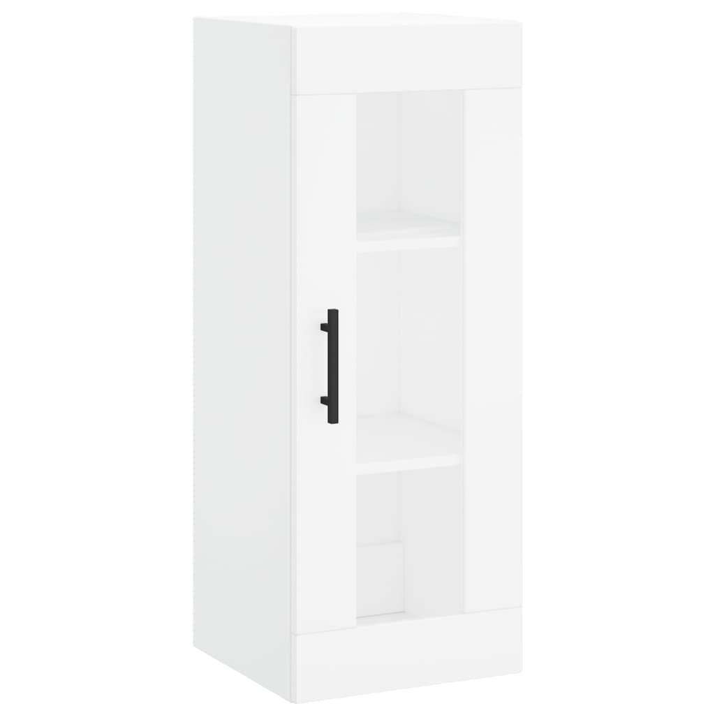 Hoge Kast 34,5X34X180 Cm Bewerkt Hout Wit