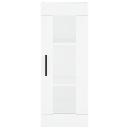 Hoge Kast 34,5X34X180 Cm Bewerkt Hout Wit