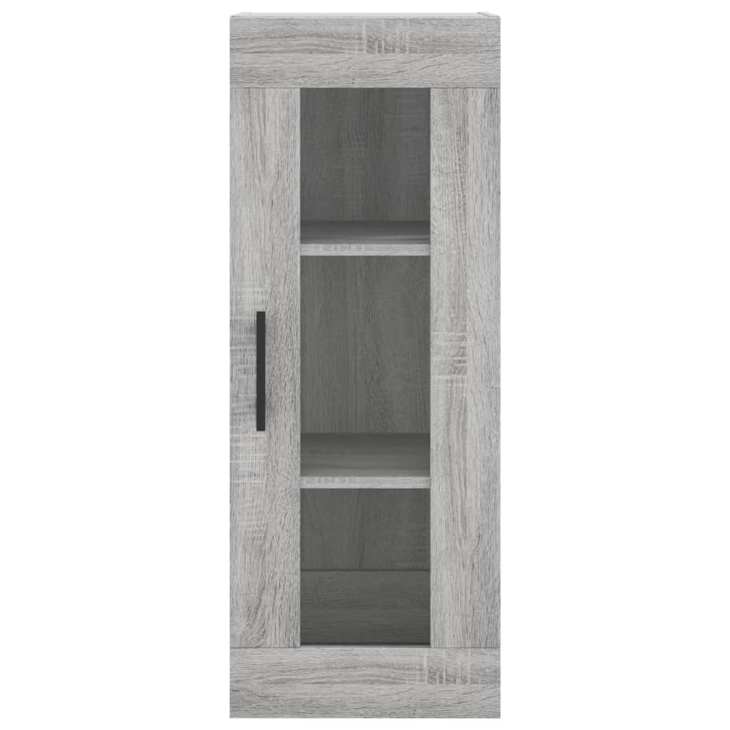 Hoge Kast 34,5X34X180 Cm Bewerkt Hout Grijs Sonoma Eikenkleurig