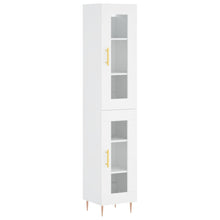 Hoge Kast 34,5X34X180 Cm Bewerkt Hout Wit