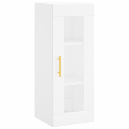 Hoge Kast 34,5X34X180 Cm Bewerkt Hout Wit