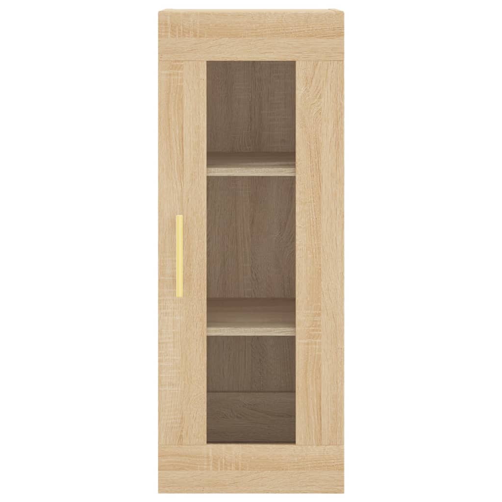 Hoge Kast 34,5X34X180 Cm Bewerkt Hout Kleurig Sonoma eiken