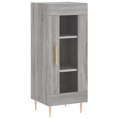 Hoge Kast 34,5X34X180 Cm Bewerkt Hout Grijs Sonoma Eikenkleurig