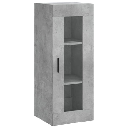 Hoge Kast 34,5X34X180 Cm Bewerkt Hout Betongrijs