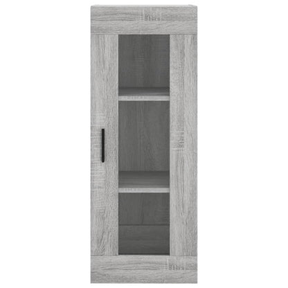 Hoge Kast 34,5X34X180 Cm Bewerkt Hout Grijs Sonoma Eikenkleurig