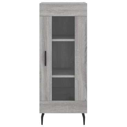 Hoge Kast 34,5X34X180 Cm Bewerkt Hout Grijs Sonoma Eikenkleurig