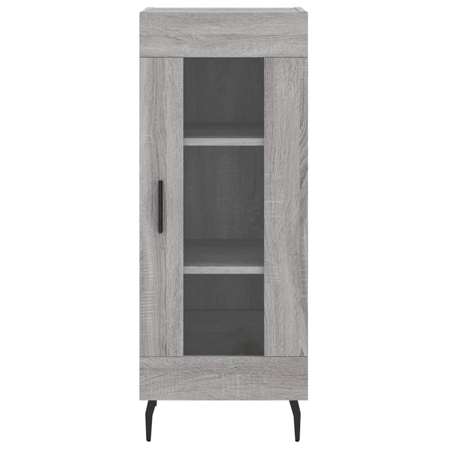 Hoge Kast 34,5X34X180 Cm Bewerkt Hout Grijs Sonoma Eikenkleurig