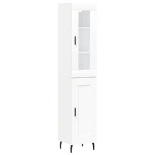 Hoge Kast 34,5X34X180 Cm Bewerkt Hout Wit
