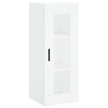 Hoge Kast 34,5X34X180 Cm Bewerkt Hout Wit