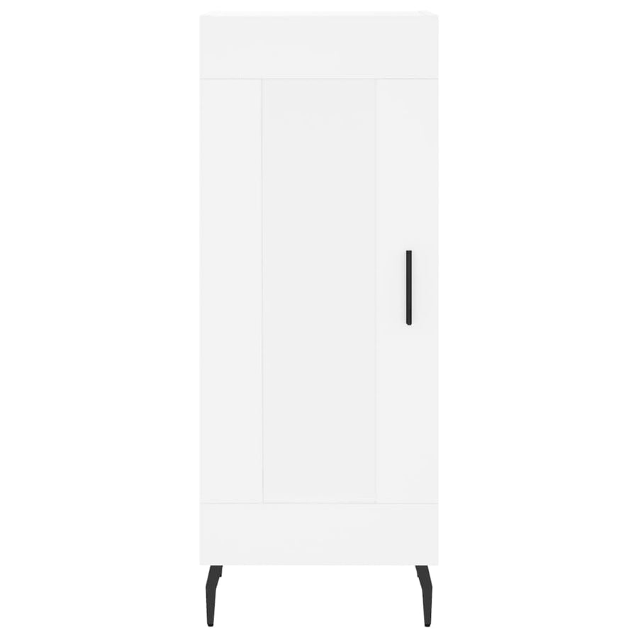 Hoge Kast 34,5X34X180 Cm Bewerkt Hout Wit