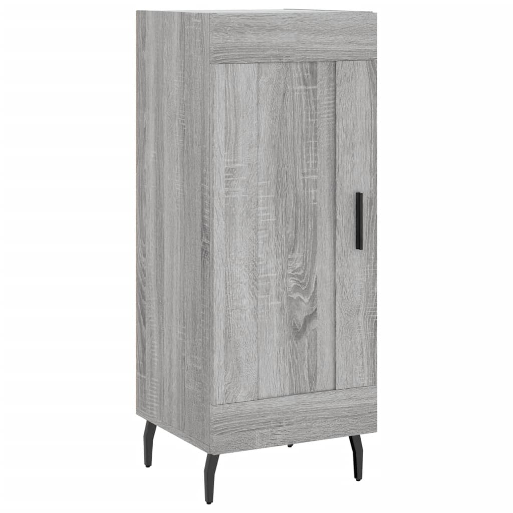 Hoge Kast 34,5X34X180 Cm Bewerkt Hout Grijs Sonoma Eikenkleurig