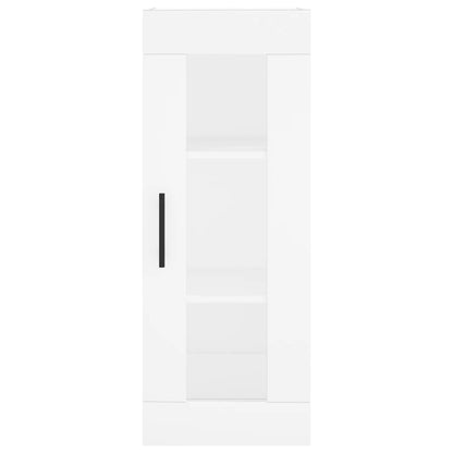 Hoge Kast 34,5X34X180 Cm Bewerkt Hout Wit