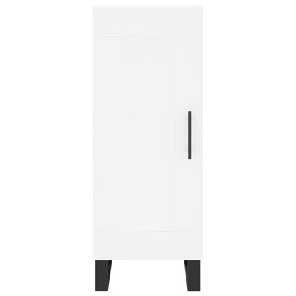 Hoge Kast 34,5X34X180 Cm Bewerkt Hout Wit
