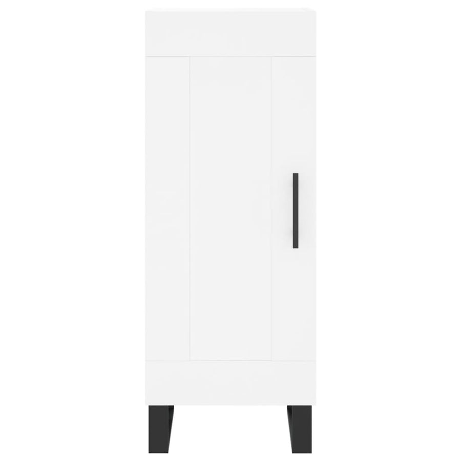Hoge Kast 34,5X34X180 Cm Bewerkt Hout Wit