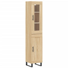 Hoge Kast 34,5X34X180 Cm Bewerkt Hout Kleurig Sonoma eiken