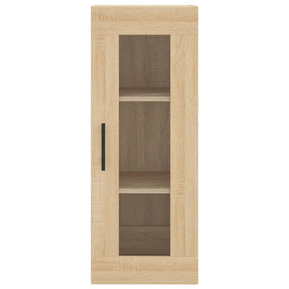 Hoge Kast 34,5X34X180 Cm Bewerkt Hout Kleurig Sonoma eiken
