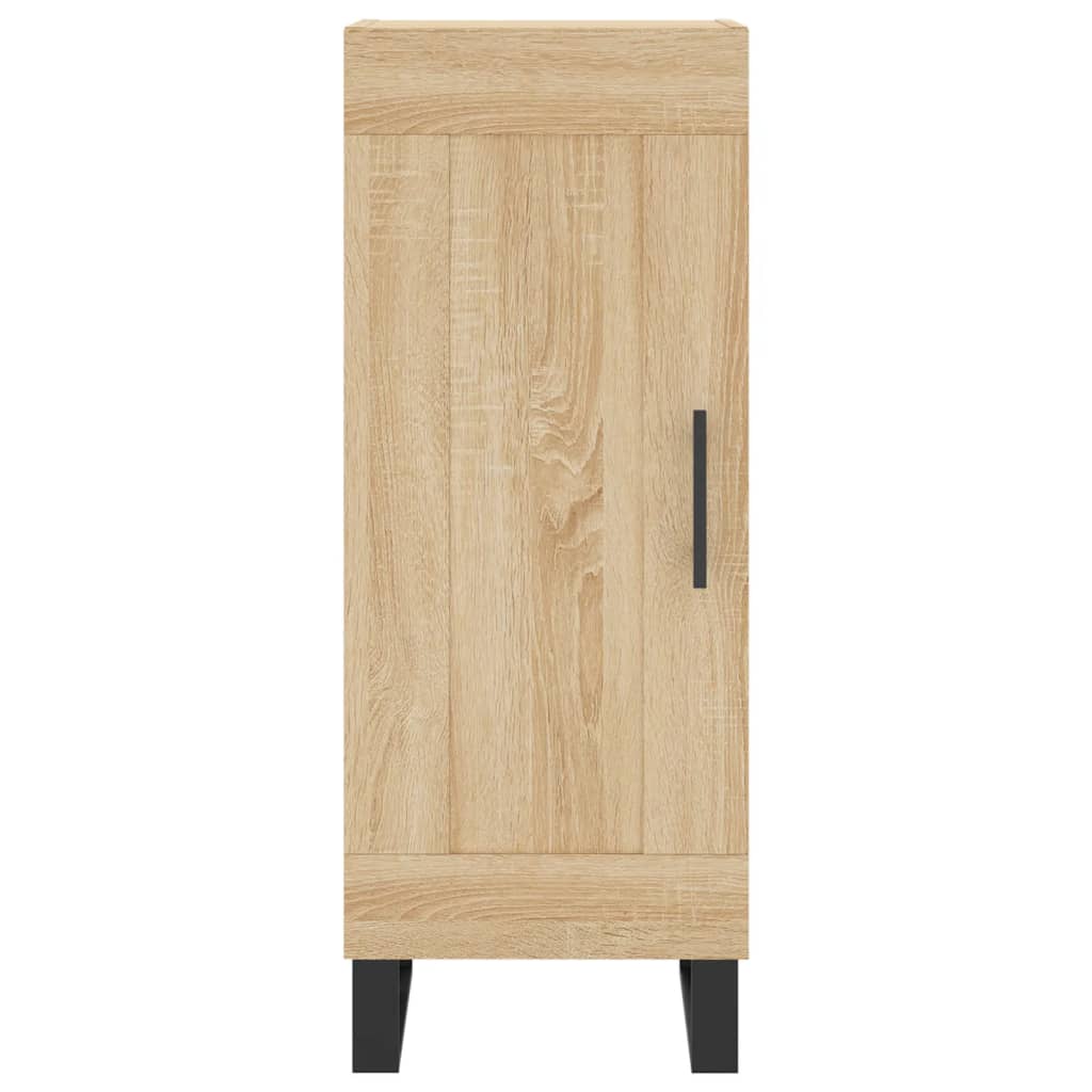 Hoge Kast 34,5X34X180 Cm Bewerkt Hout Kleurig Sonoma eiken