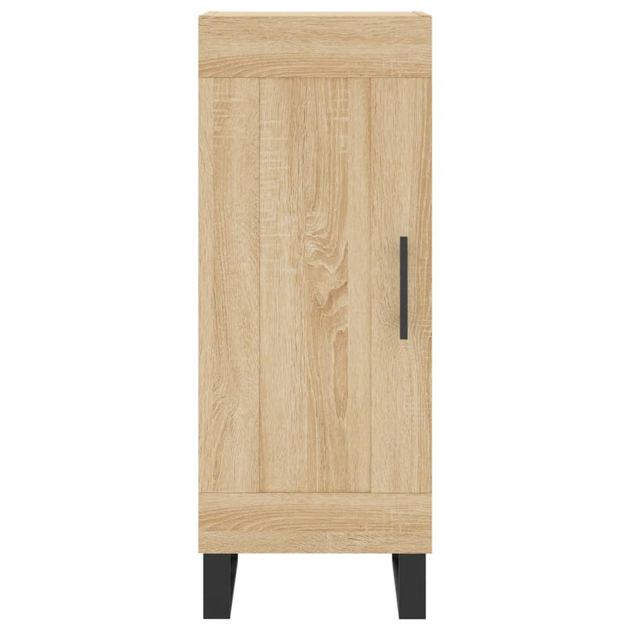 Hoge Kast 34,5X34X180 Cm Bewerkt Hout Kleurig Sonoma eiken