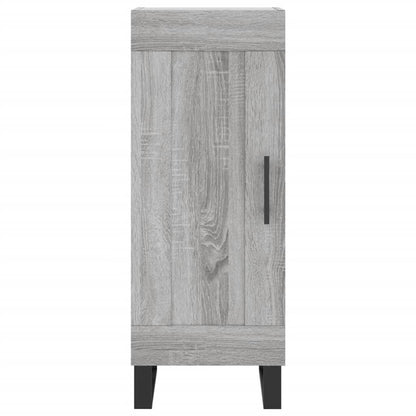Hoge Kast 34,5X34X180 Cm Bewerkt Hout Grijs Sonoma Eikenkleurig