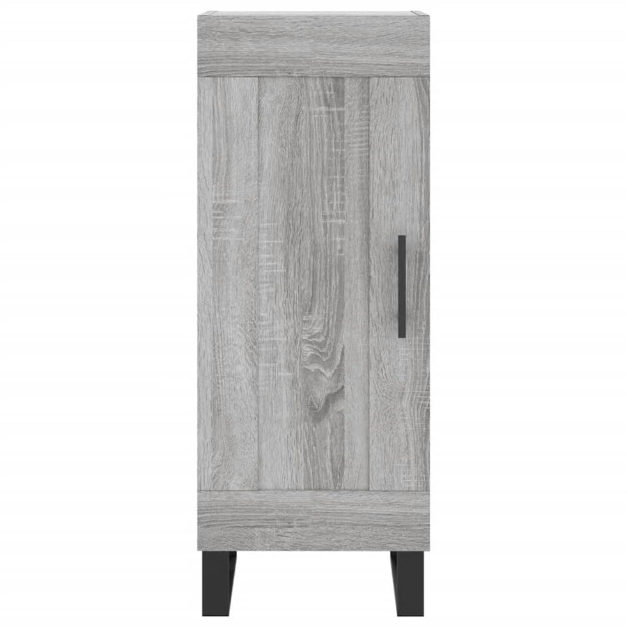 Hoge Kast 34,5X34X180 Cm Bewerkt Hout Grijs Sonoma Eikenkleurig