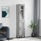 Hoge kast 34,5x34x180 cm grijs sonoma