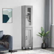 Hoge kast 34,5x34x180 cm grijs sonoma