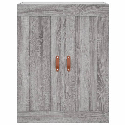 Hoge Kast 69,5X34X180 Cm Bewerkt Hout Grijs Sonoma Eikenkleurig
