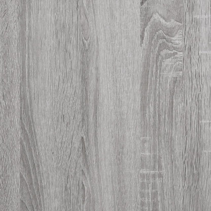 Hoge Kast 69,5X34X180 Cm Bewerkt Hout Eikenkleurig Grijs sonoma