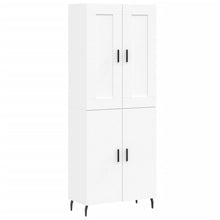 Hoge Kast 69,5X34X180 Cm Bewerkt Hout Wit