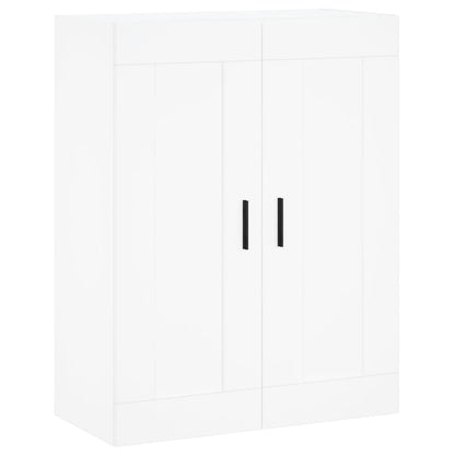 Hoge Kast 69,5X34X180 Cm Bewerkt Hout Wit