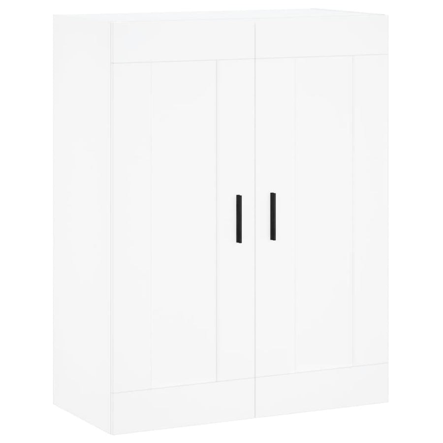 Hoge Kast 69,5X34X180 Cm Bewerkt Hout Wit