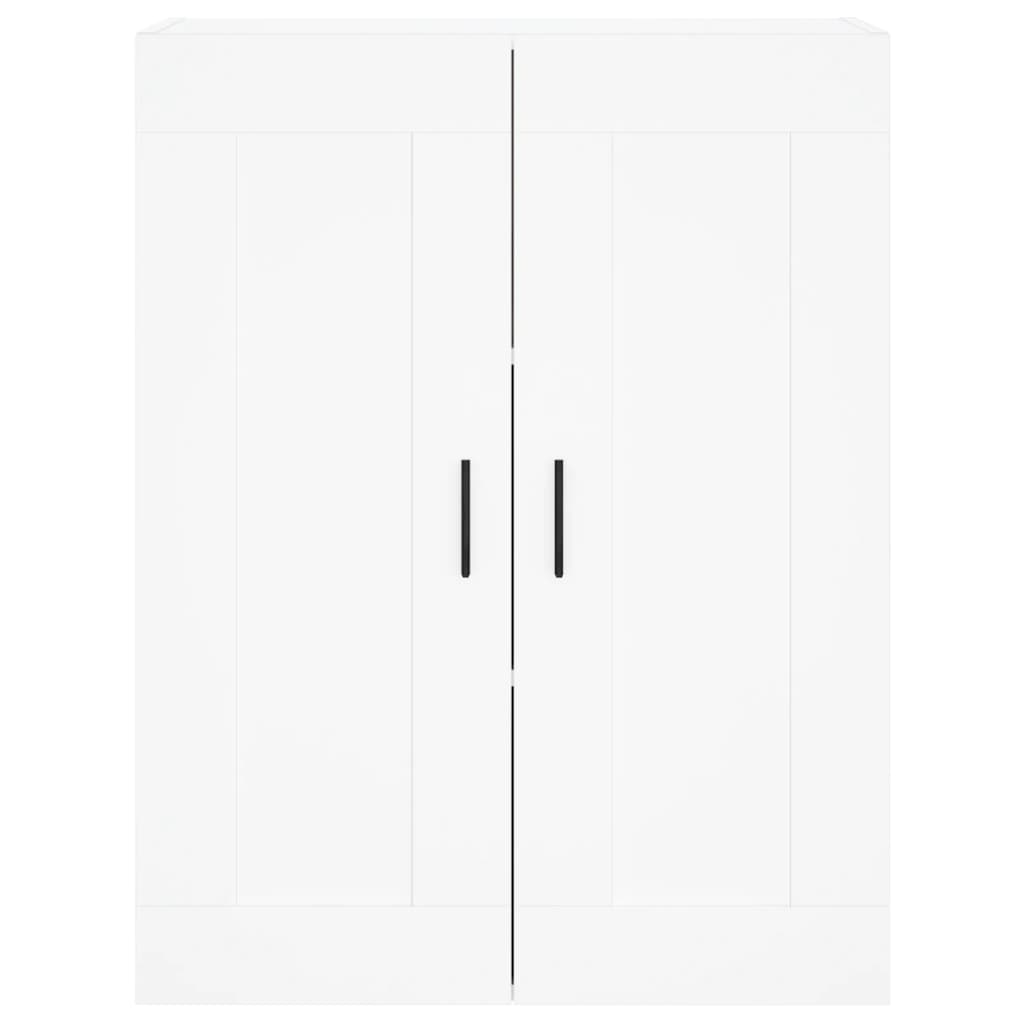 Hoge Kast 69,5X34X180 Cm Bewerkt Hout Wit