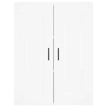 Hoge Kast 69,5X34X180 Cm Bewerkt Hout Wit