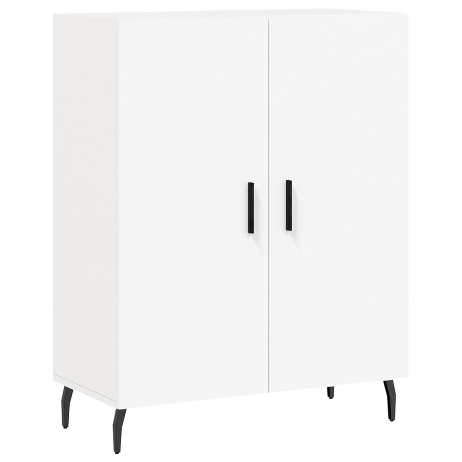 Hoge Kast 69,5X34X180 Cm Bewerkt Hout Wit