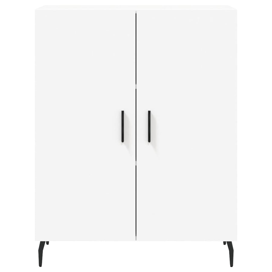 Hoge Kast 69,5X34X180 Cm Bewerkt Hout Wit