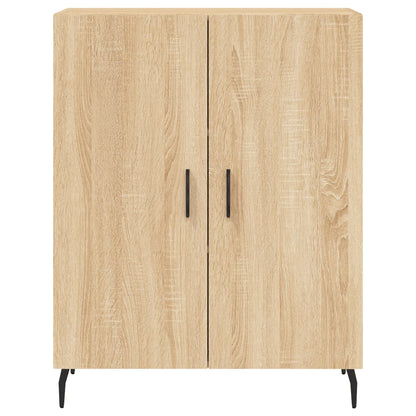Hoge Kast 69,5X34X180 Cm Bewerkt Hout Kleurig Sonoma eiken