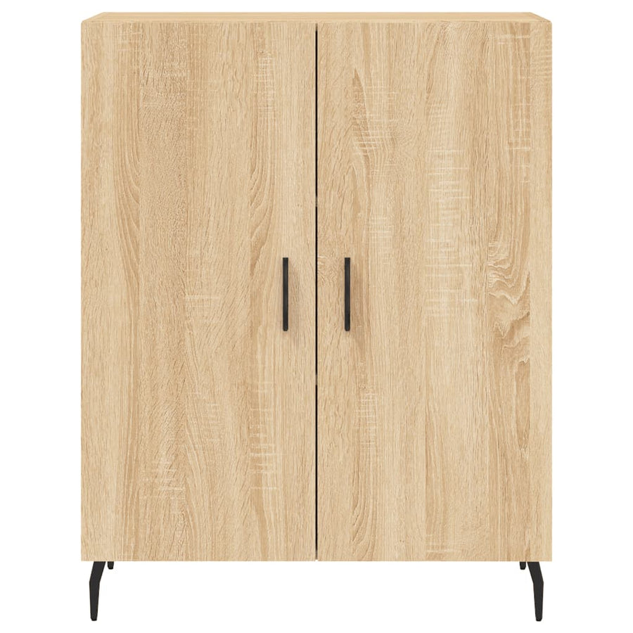 Hoge Kast 69,5X34X180 Cm Bewerkt Hout Kleurig Sonoma eiken