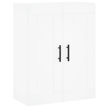 Hoge Kast 69,5X34X180 Cm Bewerkt Hout Wit