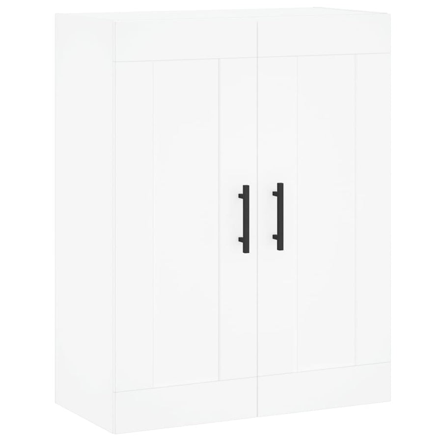 Hoge Kast 69,5X34X180 Cm Bewerkt Hout Wit