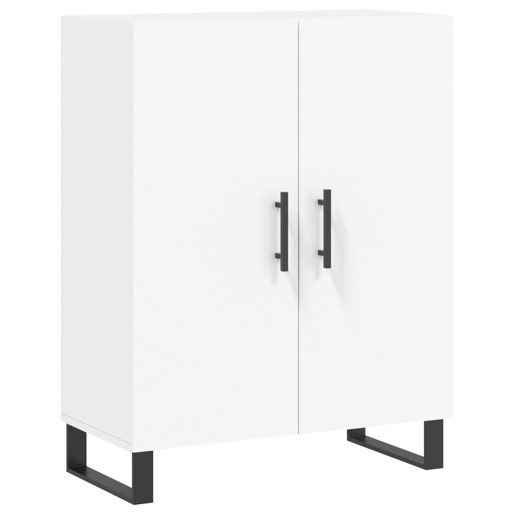 Hoge Kast 69,5X34X180 Cm Bewerkt Hout Wit